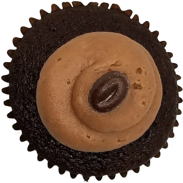 Top view of Chocolate Mocha cupcake