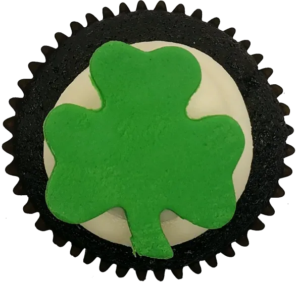 Toronto Cupcakes St Patty's Day cupcake top view